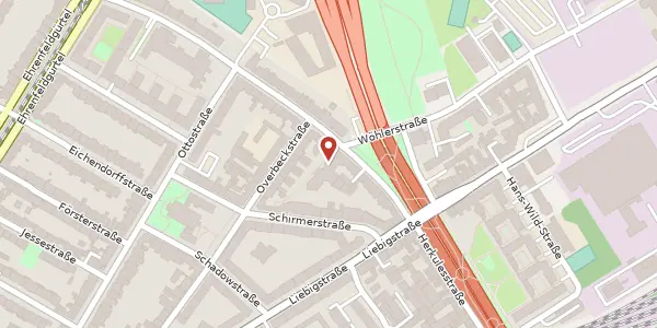 Karte der Umgebung von Nußbaumer Str. 17b, 50823 Köln
