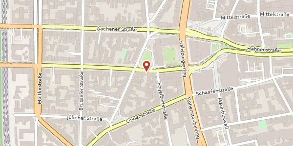 Karte der Umgebung von Richard-Wagner-Str. 13-17, 50674 Köln