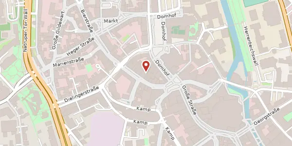Karte der Umgebung von Krahnstr. 36, 49074 Osnabrück