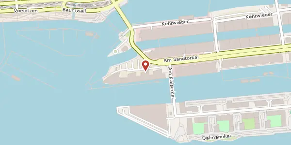 Karte der Umgebung von Am Sandtorkai 75, 20457 Hamburg