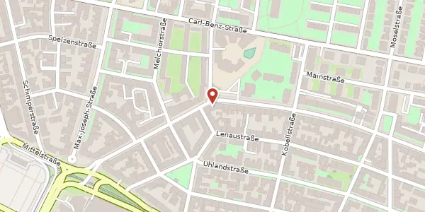 Karte der Umgebung von Lange Rötterstraße 34, 68167 Mannheim