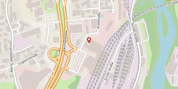 Karte der Umgebung von Bahnhofplatz 1, 87435 Kempten