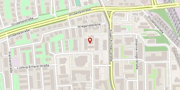 Karte der Umgebung von Ludwig-Erhard-Straße 10, 34131 Kassel
