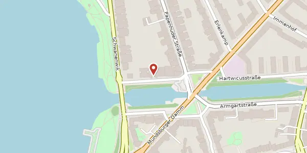 Karte der Umgebung von Hartwicusstraße 3, 22087 Hamburg