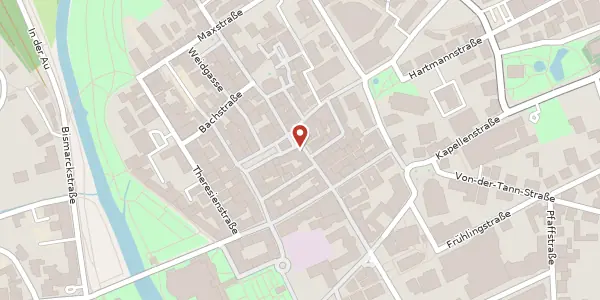 Karte der Umgebung von Brunnengasse 6, 97688 Bad Kissingen