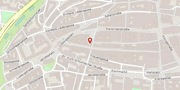 Karte der Umgebung von Breite Gasse 76, 90402 Nürnberg