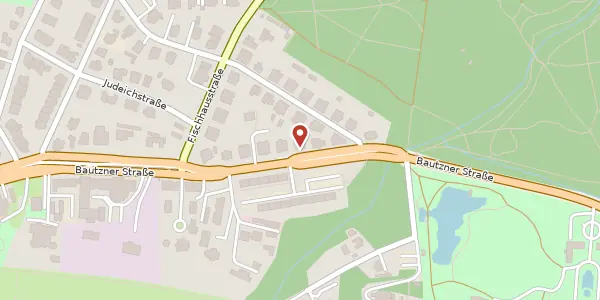 Karte der Umgebung von Bautzner Straße 189, 01099 Dresden