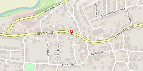 Karte der Umgebung von Kasseler Straße 5, 34266 Niestetal