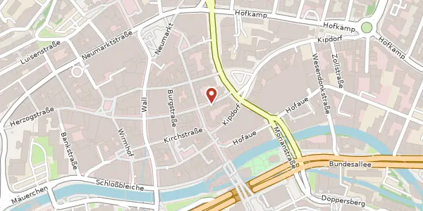 Karte der Umgebung von Schöne Gasse 4, 42103 Wuppertal