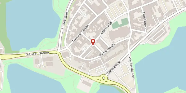 Karte der Umgebung von Kiebenhieberstraße 2a, 18439 Stralsund