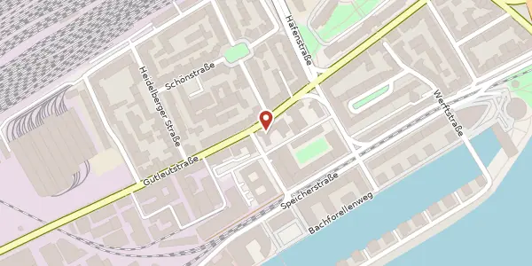 Karte der Umgebung von Gutleutstr. 175, 60327 Frankfurt