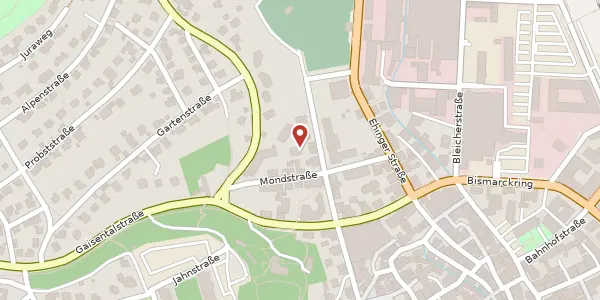 Karte der Umgebung von Wielandstraße 31/1, 88400 Biberach an der Riß