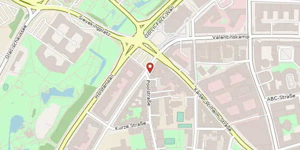 Karte der Umgebung von Poolstraße 21, 20355 Hamburg