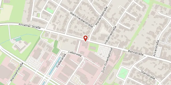 Karte der Umgebung von Anrather Str. 21, 47877 Willich