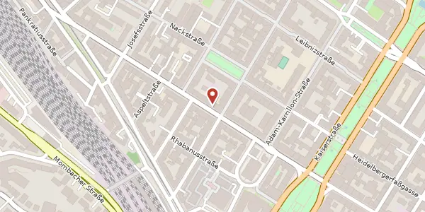 Karte der Umgebung von Boppstraße 20-24, 55118 Mainz