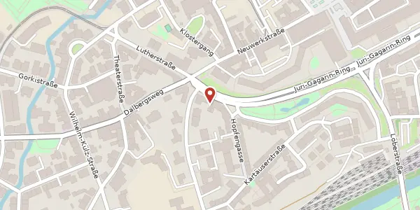 Karte der Umgebung von Karl-Marx-Platz 2, 99084 Erfurt
