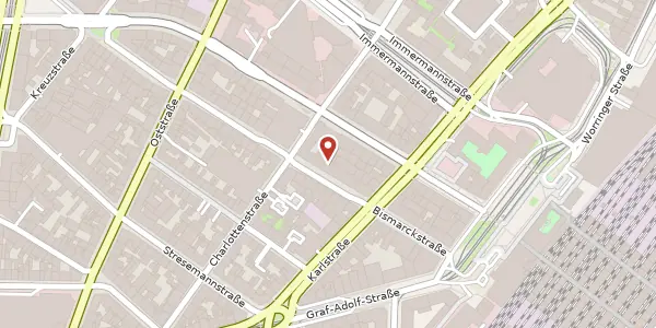 Karte der Umgebung von Birmarckstr. 88, 40210 Düsseldorf
