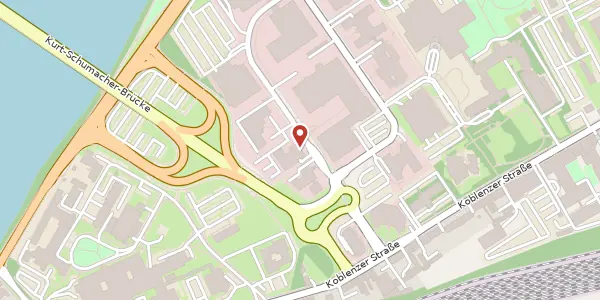 Karte der Umgebung von Ferdinand-Sauerbruch-Straße 28, 56073 Koblenz