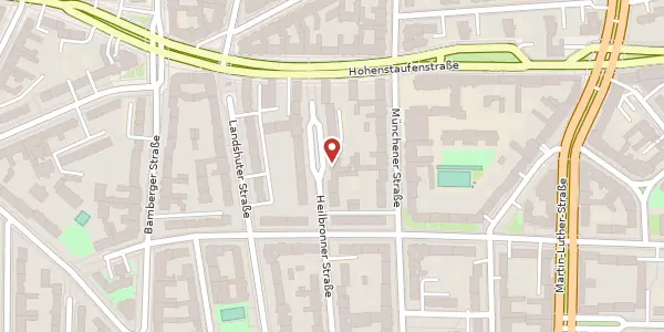 Karte der Umgebung von Heilbronner Straße 27, 10779 Berlin