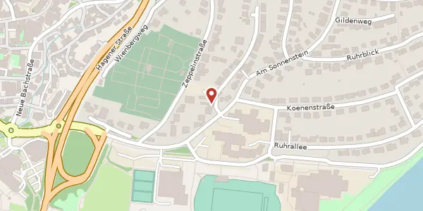 Karte der Umgebung von Am Sonnenstein 7, 58313 Herdecke