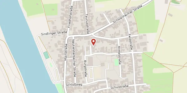 Karte der Umgebung von Kleine Taunusstr. 1, 65451 Kelsterbach