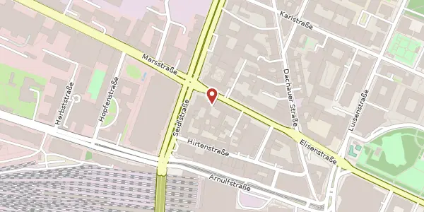 Karte der Umgebung von Marsstr. 21, 80335 München