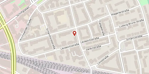 Karte der Umgebung von Ellernstraße 34, 30175 Hannover