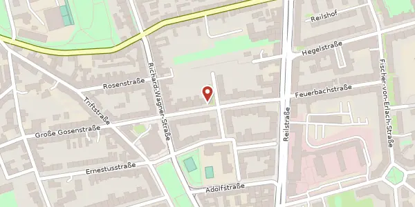 Karte der Umgebung von Mozartstr. 22, 06114 Halle (Saale)