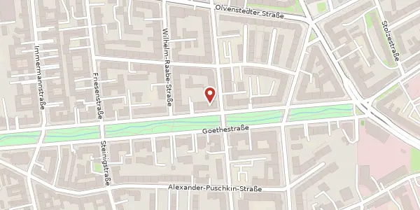 Karte der Umgebung von Goethestr. 8, 39108 Magdeburg