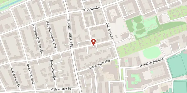 Karte der Umgebung von Tizianstr. 23, 80637 München