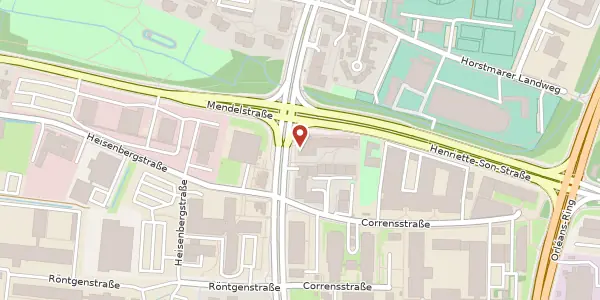 Karte der Umgebung von Corrensstr. 80, 48149 Münster