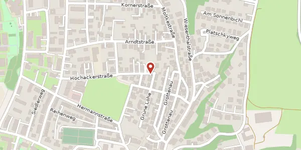 Karte der Umgebung von Grüne Lohe 2, 85356 Freising