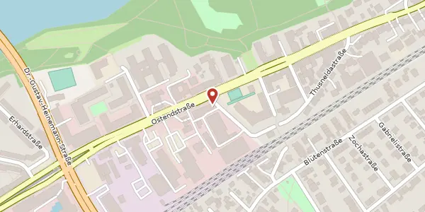 Karte der Umgebung von Ostendstr. 156, 90482 Nürnberg