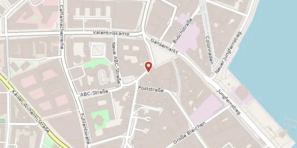 Karte der Umgebung von ABC-Straße 1, 20354 Hamburg