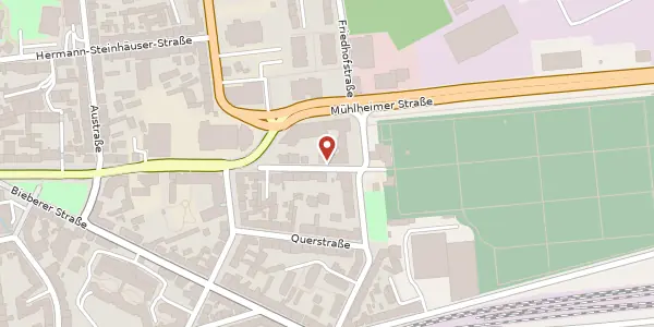 Karte der Umgebung von Mathildenstr. 64, 63065 Offenbach