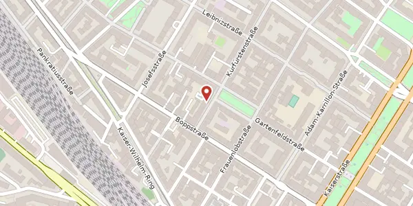 Karte der Umgebung von Kurfürstenstr. 5A, 55118 Mainz