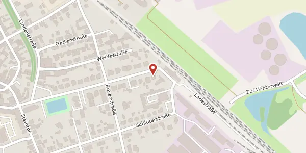 Karte der Umgebung von Bahnhofstraße 32, 19243 Wittenburg