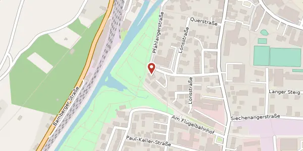 Karte der Umgebung von Pfählangerstr. 25, 96317 Kronach