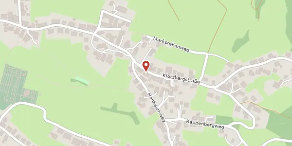 Karte der Umgebung von Klotzbergstraße 42, 77815 Bühl