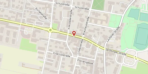 Karte der Umgebung von Münchener Str. 7a, 83395 Freilassing
