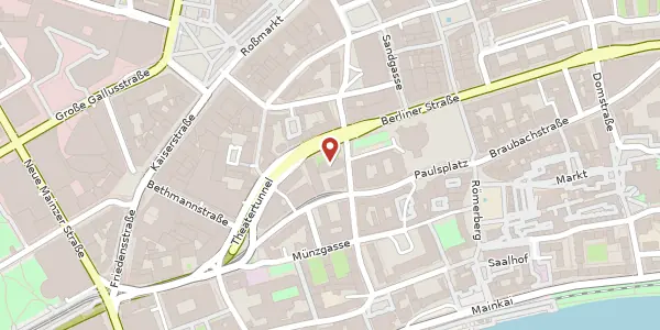 Karte der Umgebung von Kornmarkt 1A, 60311 Frankfurt