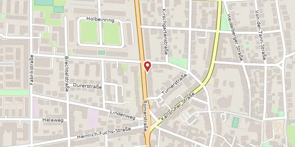 Karte der Umgebung von Römerstraße 245, 69126 Heidelberg