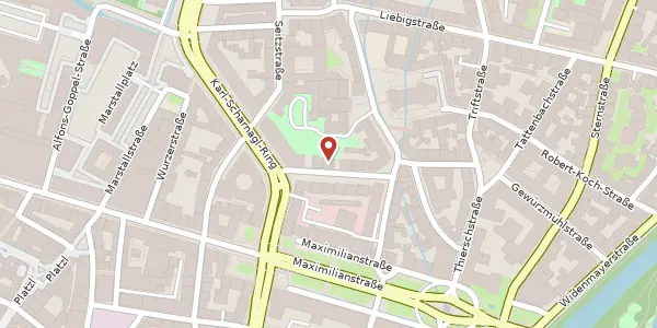 Karte der Umgebung von Bürkleinstr. 11, 80538 München