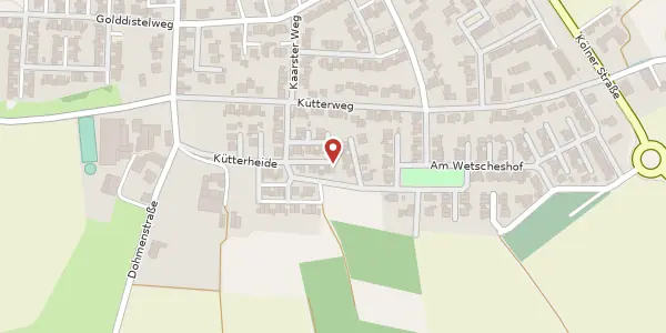 Karte der Umgebung von Am Wetscheshof 75, 47807 Krefeld