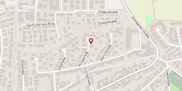 Karte der Umgebung von Murgstraße 14, 76337 Waldbronn