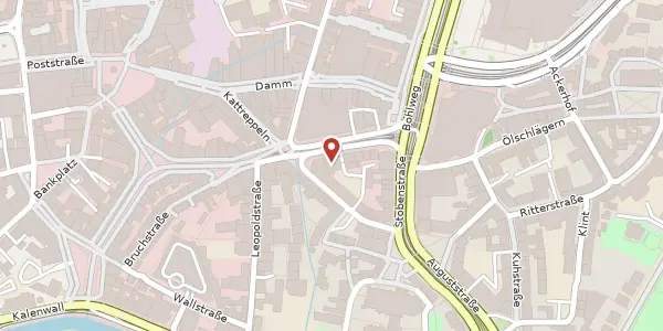 Karte der Umgebung von Waisenhausdamm 12, 38100 Braunschweig