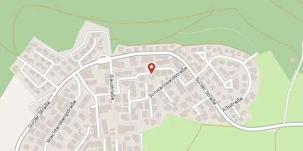 Karte der Umgebung von Ginsterweg 22, 72218 Wildberg