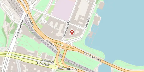 Karte der Umgebung von Alsterufer 1, 20354 Hamburg