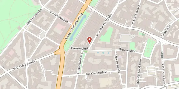 Karte der Umgebung von Von-Werth-Str. 3, 50670 Köln