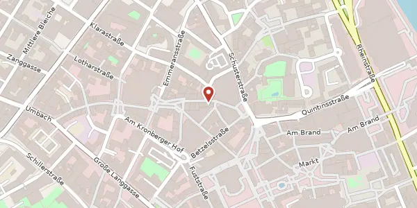 Karte der Umgebung von Stadthausstr. 14, 55116 Mainz